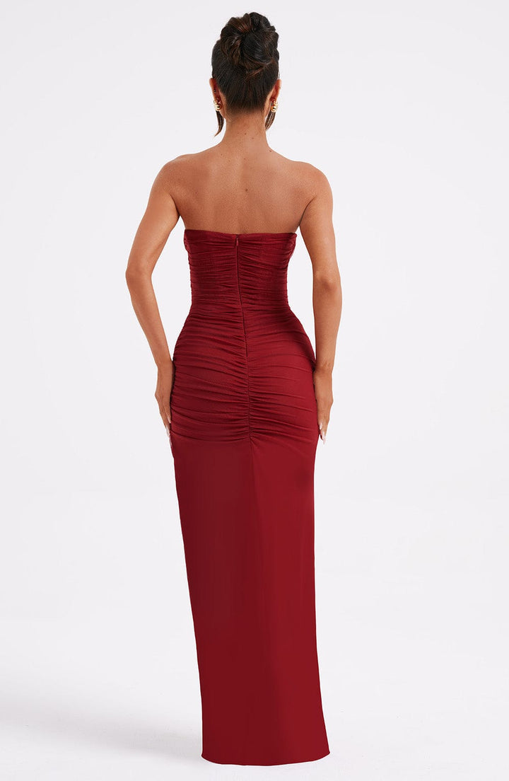 Giovanna Vestido Comprido — Vinho