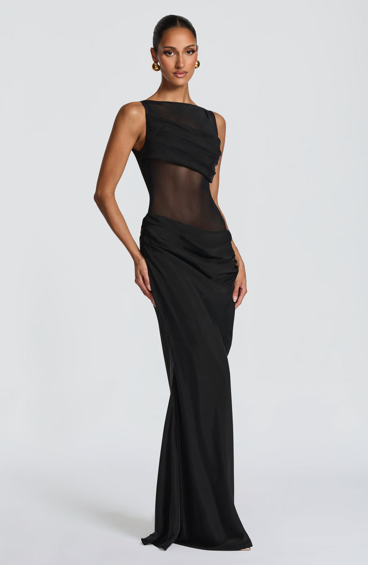 Gracelyn Vestido Comprido — Preto