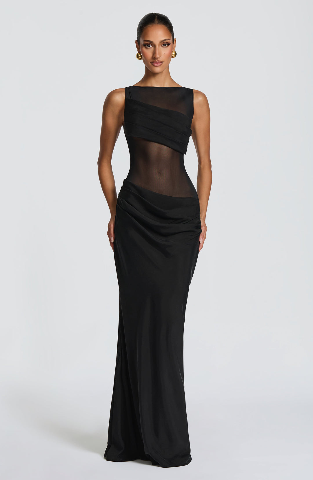 Gracelyn Vestido Comprido — Preto