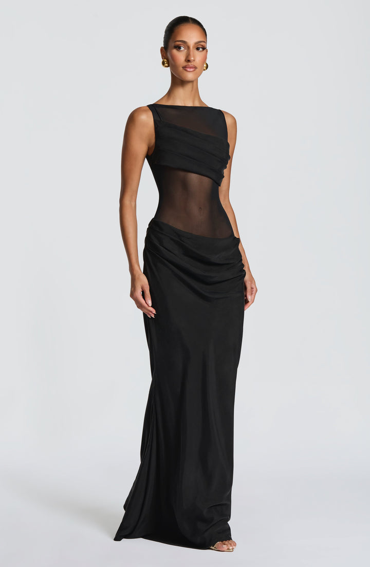 Gracelyn Vestido Comprido — Preto