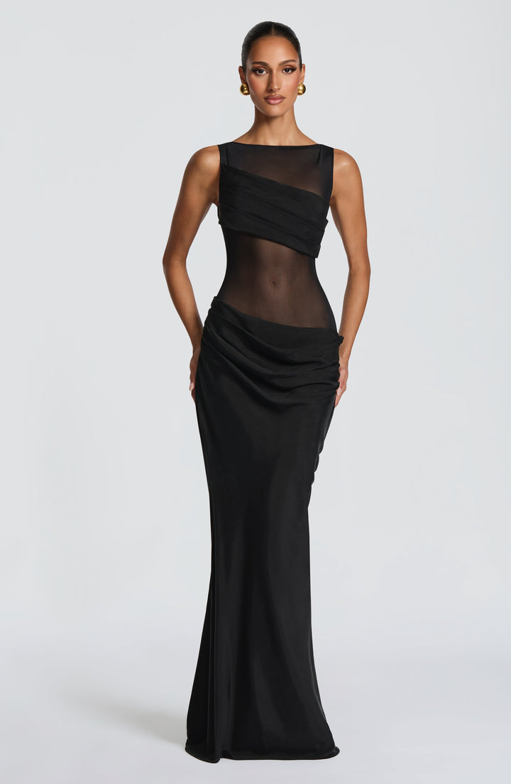 Gracelyn Vestido Comprido — Preto