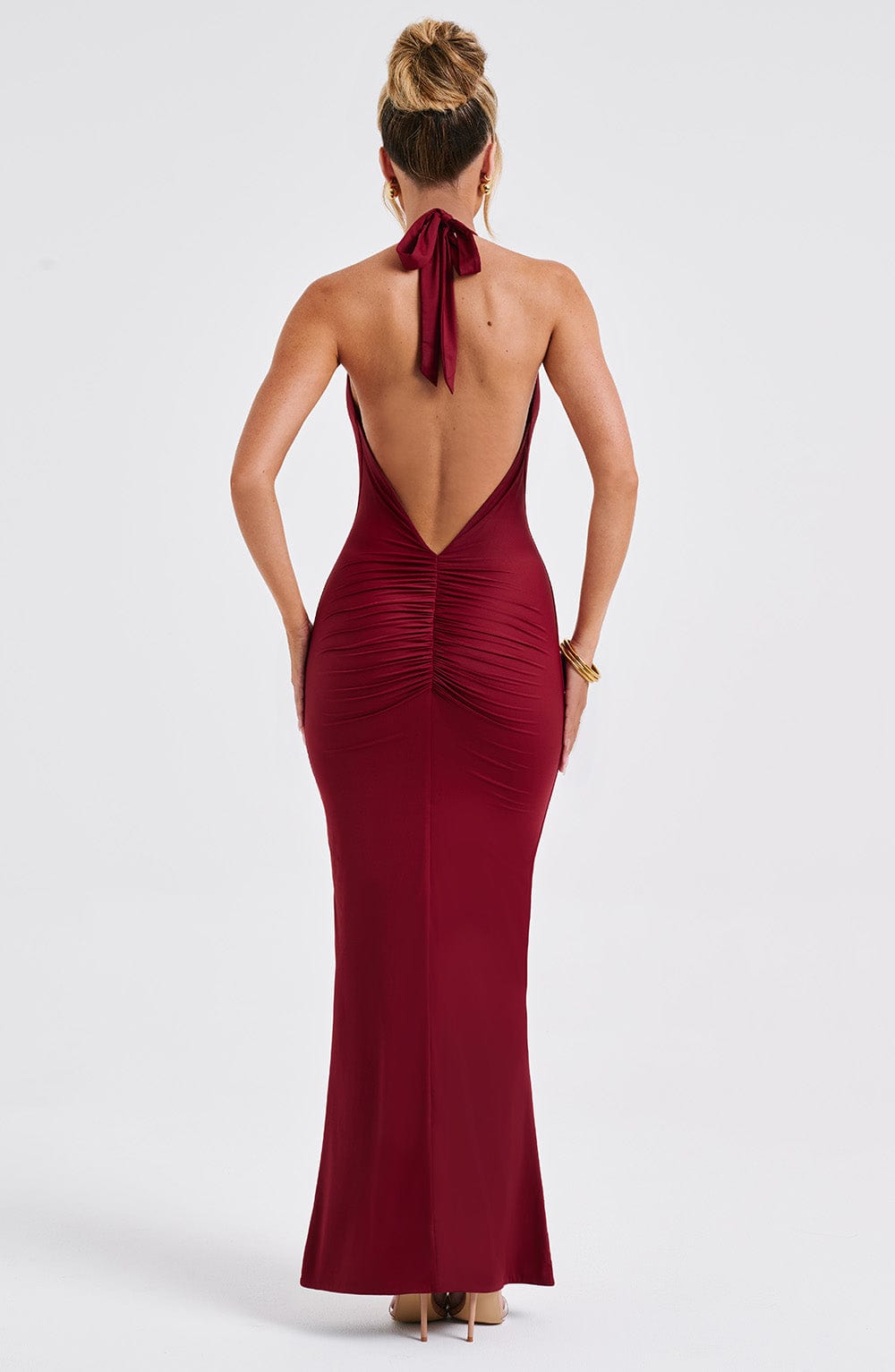 Harmonia Vestido Comprido — Bordô