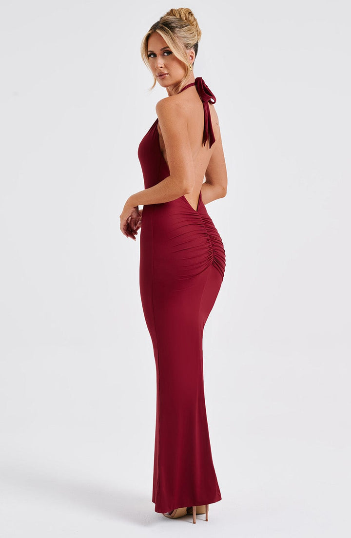 Harmonia Vestido Comprido — Bordô