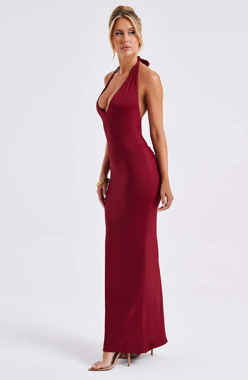 Harmonia Vestido Comprido — Bordô