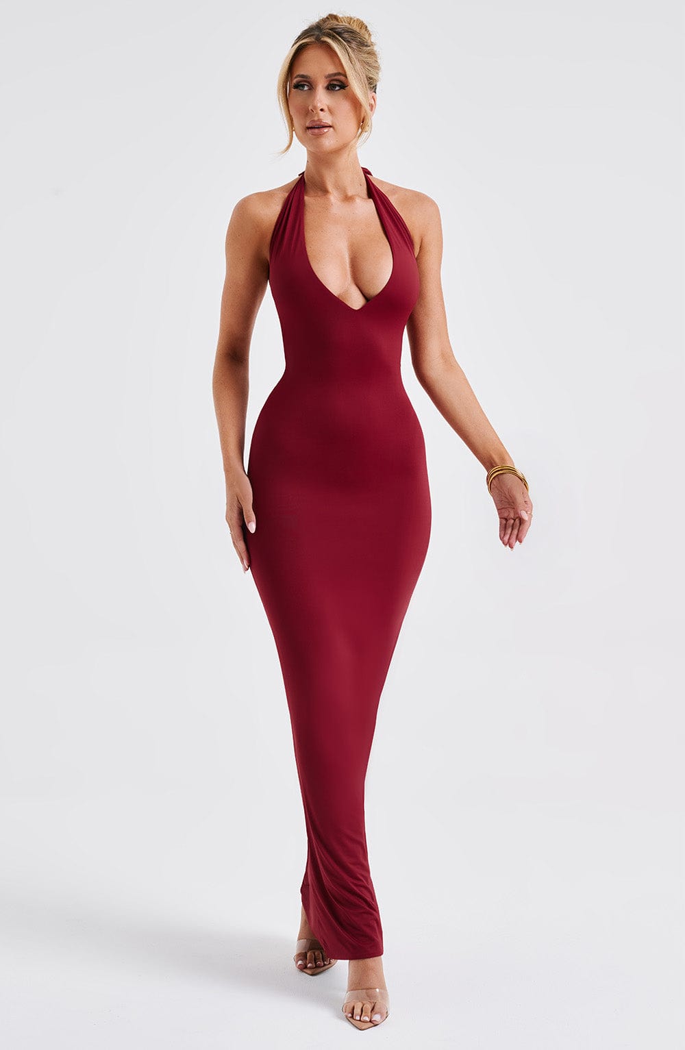 Harmonia Vestido Comprido — Bordô