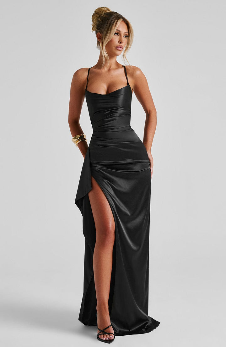 Helen Vestido Comprido — Preto