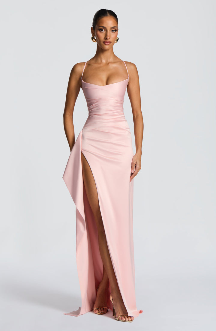 Helen Vestido Comprido — Rosa Blush