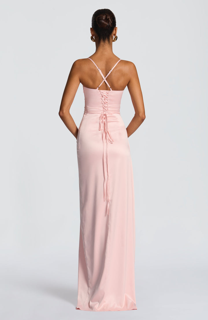 Helen Vestido Comprido — Rosa Blush