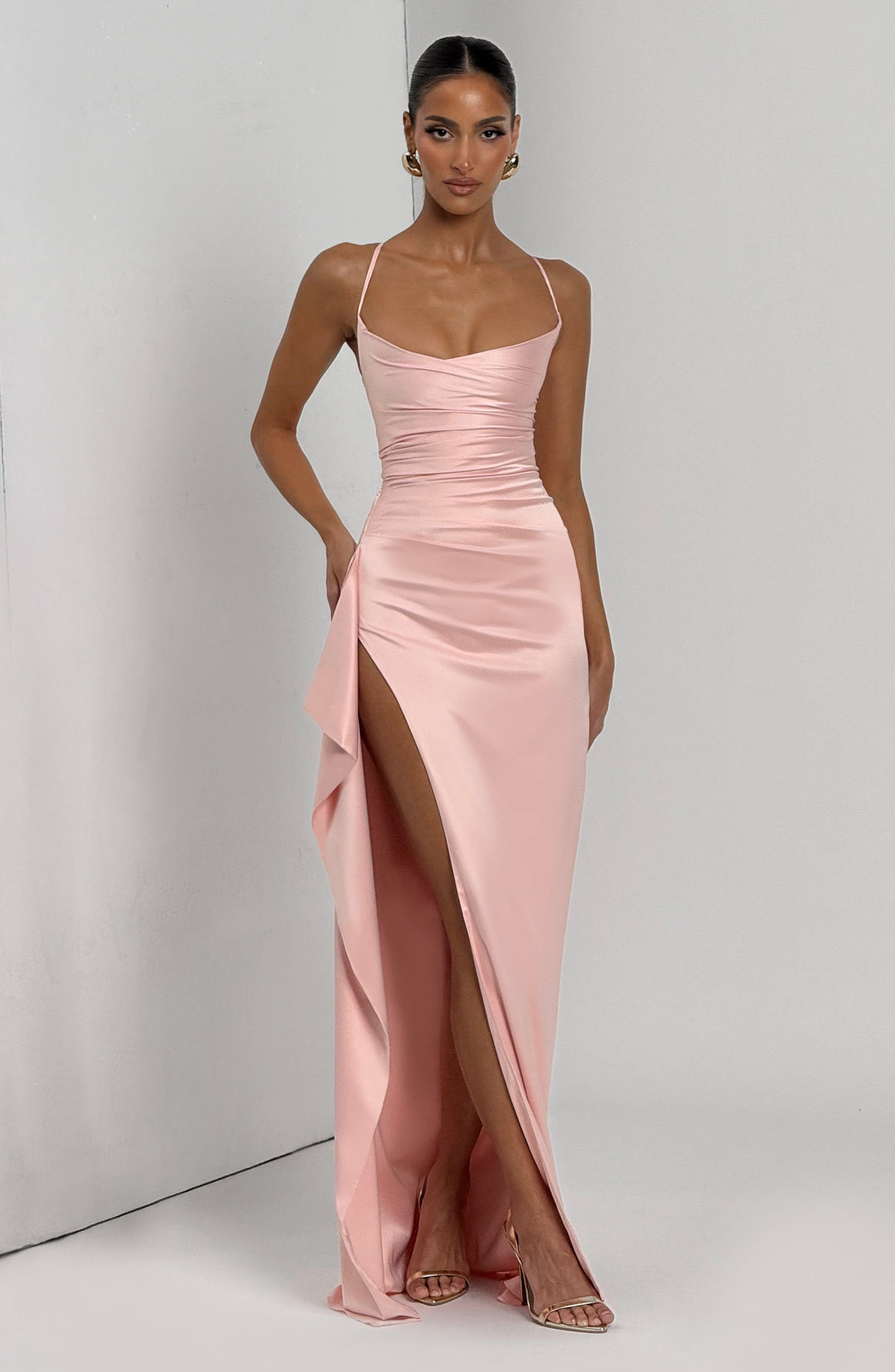 Helen Vestido Comprido — Rosa Blush