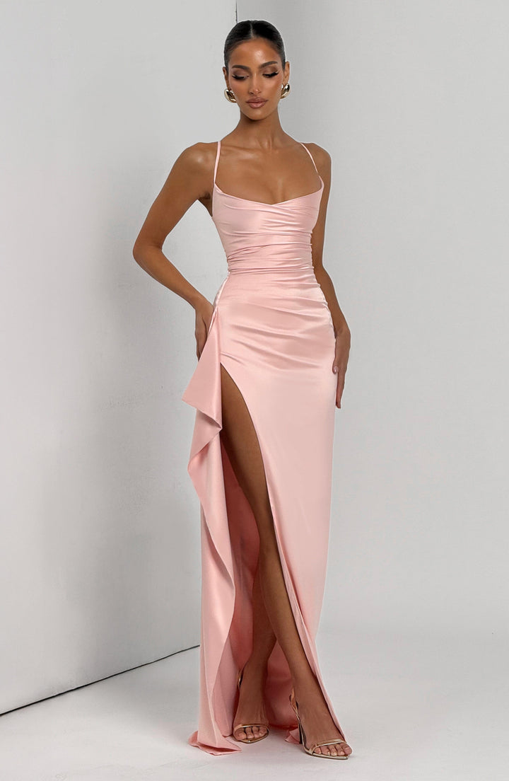 Helen Vestido Comprido — Rosa Blush
