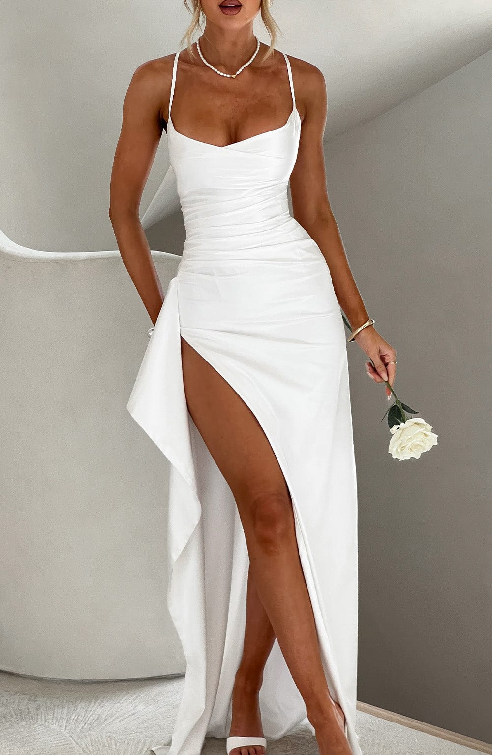 Helen Vestido Comprido — Marfim