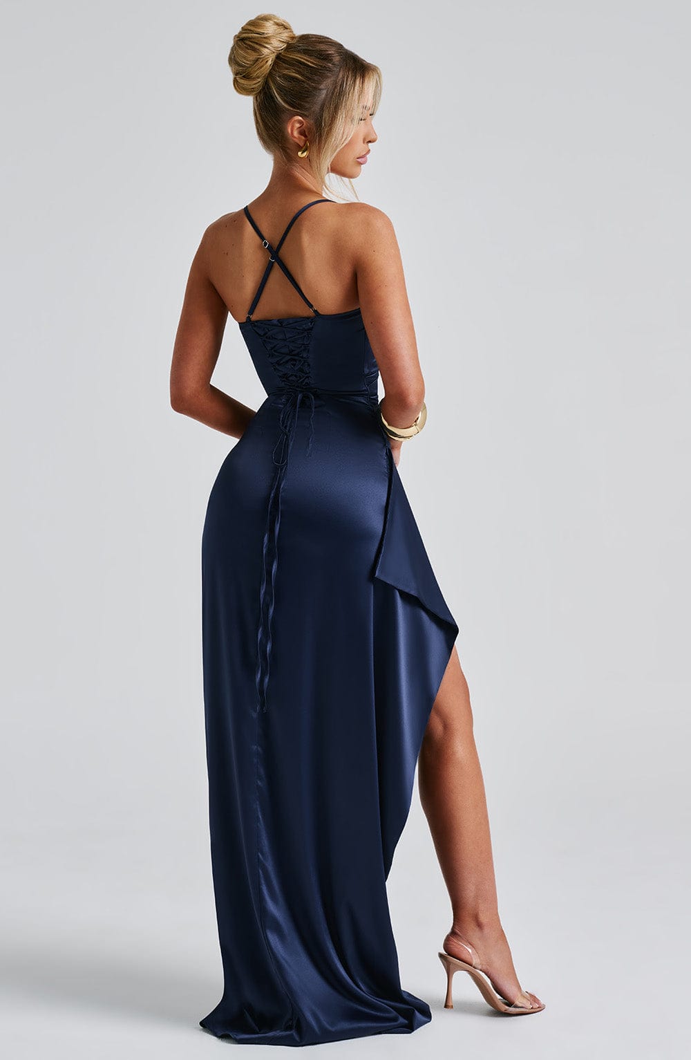 Helen Vestido Comprido — Azul Marinho
