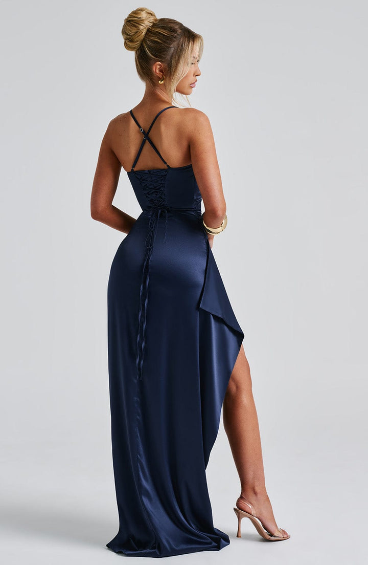 Helen Vestido Comprido — Azul Marinho