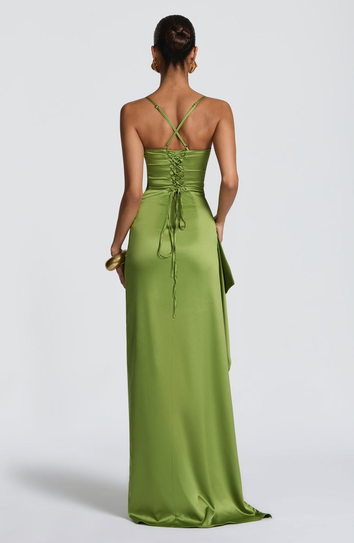 Helen Vestido Comprido — Verde Olive