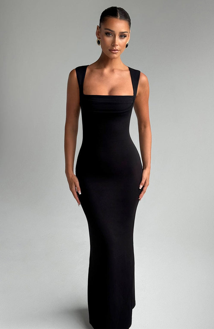 Helena Vestido Comprido — Preto