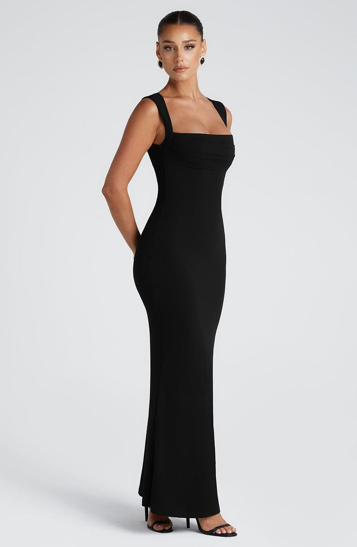 Helena Vestido Comprido — Preto