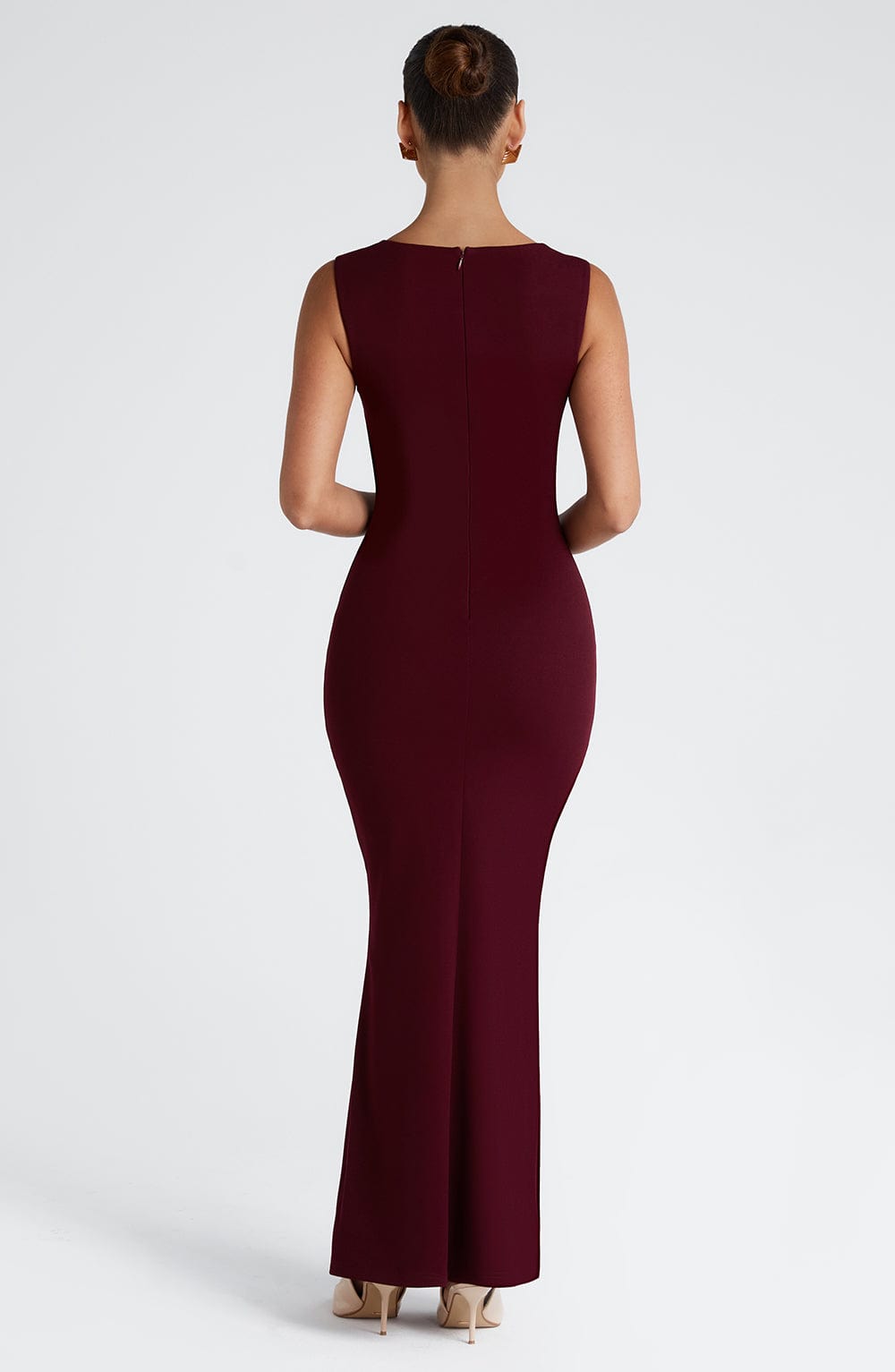 Helena Vestido Comprido — Vermelho Cereja Lacado