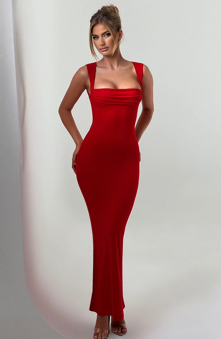 Helena Vestido Comprido — Vermelho