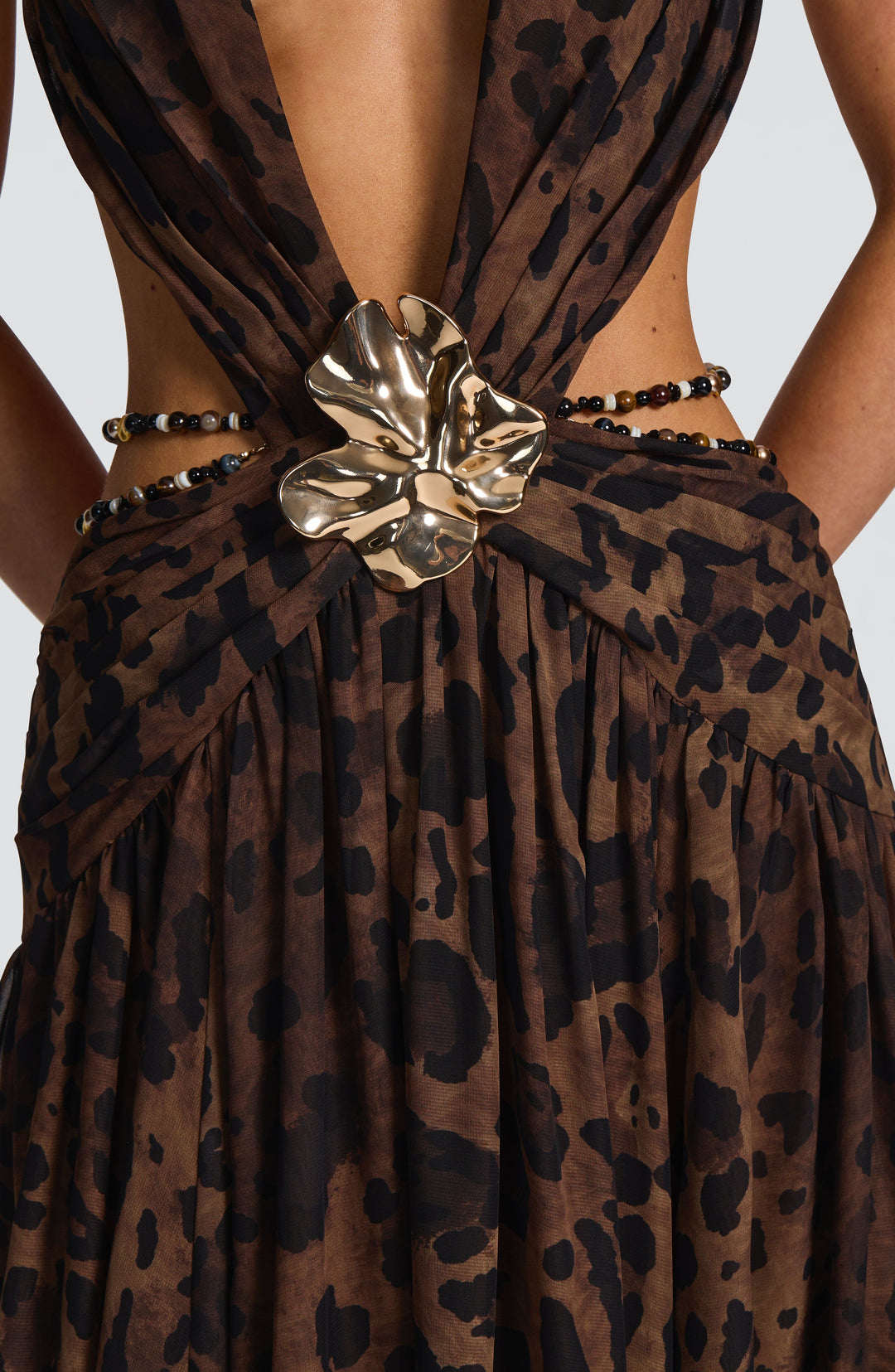 Indianna Vestido Comprido — Estampado Leopardo