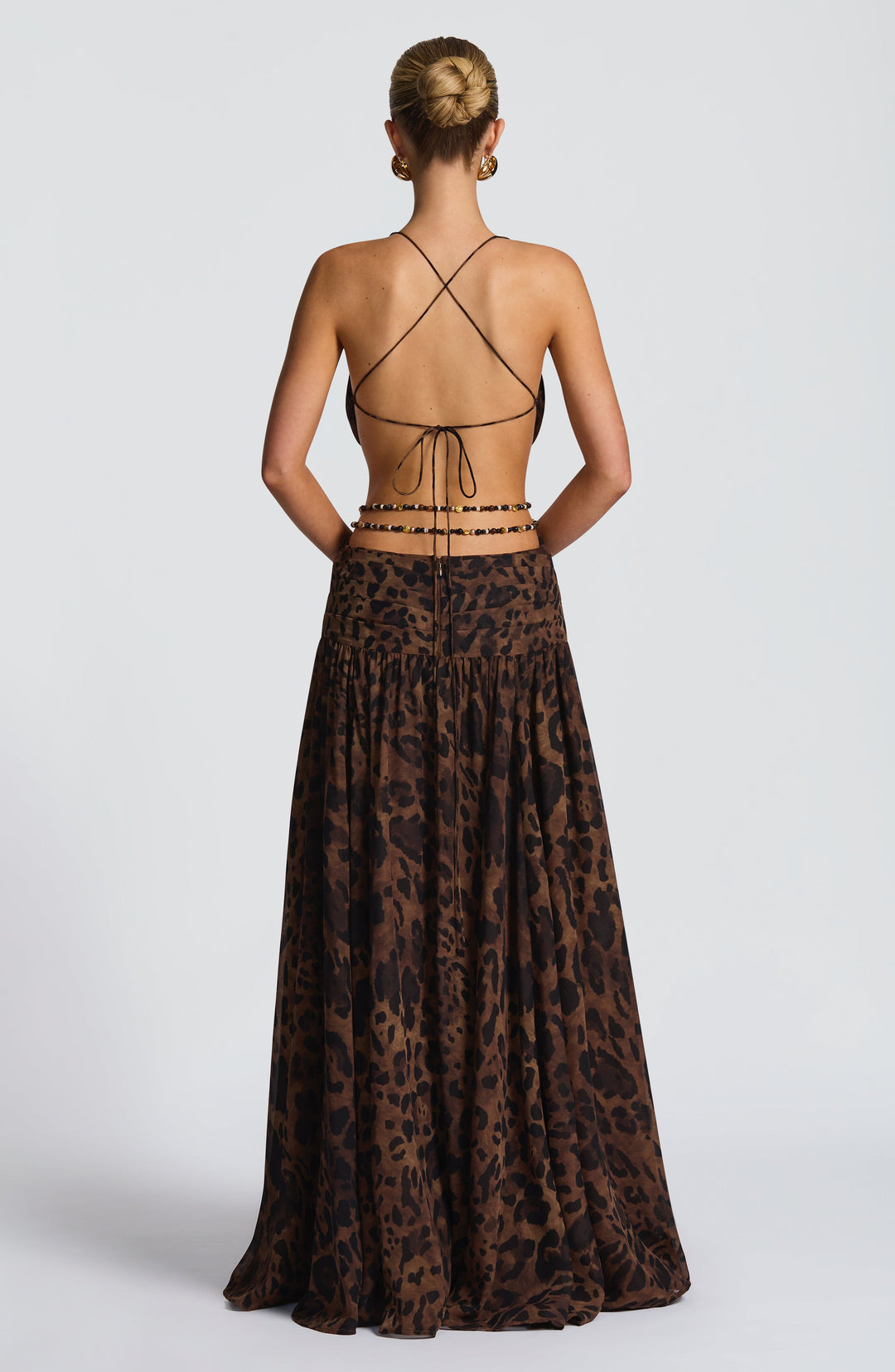 Indianna Vestido Comprido — Estampado Leopardo