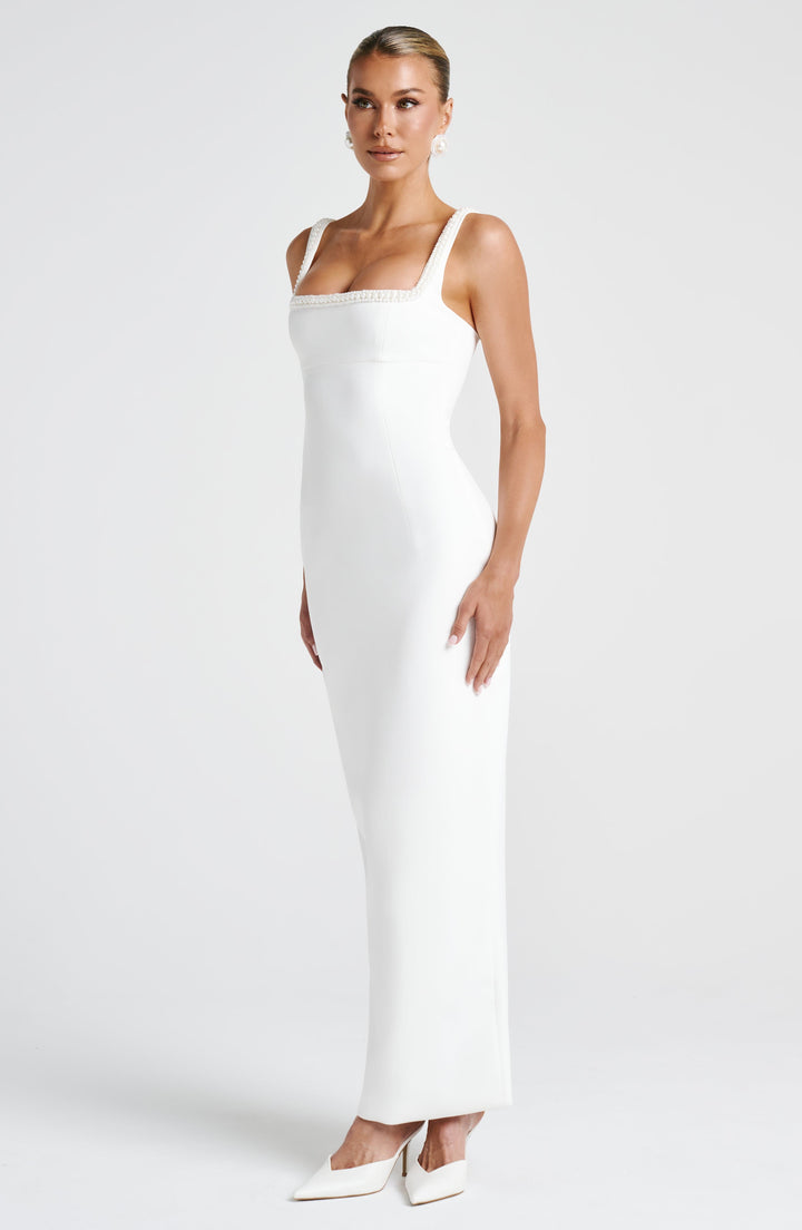 Ines Vestido Comprido — Marfim