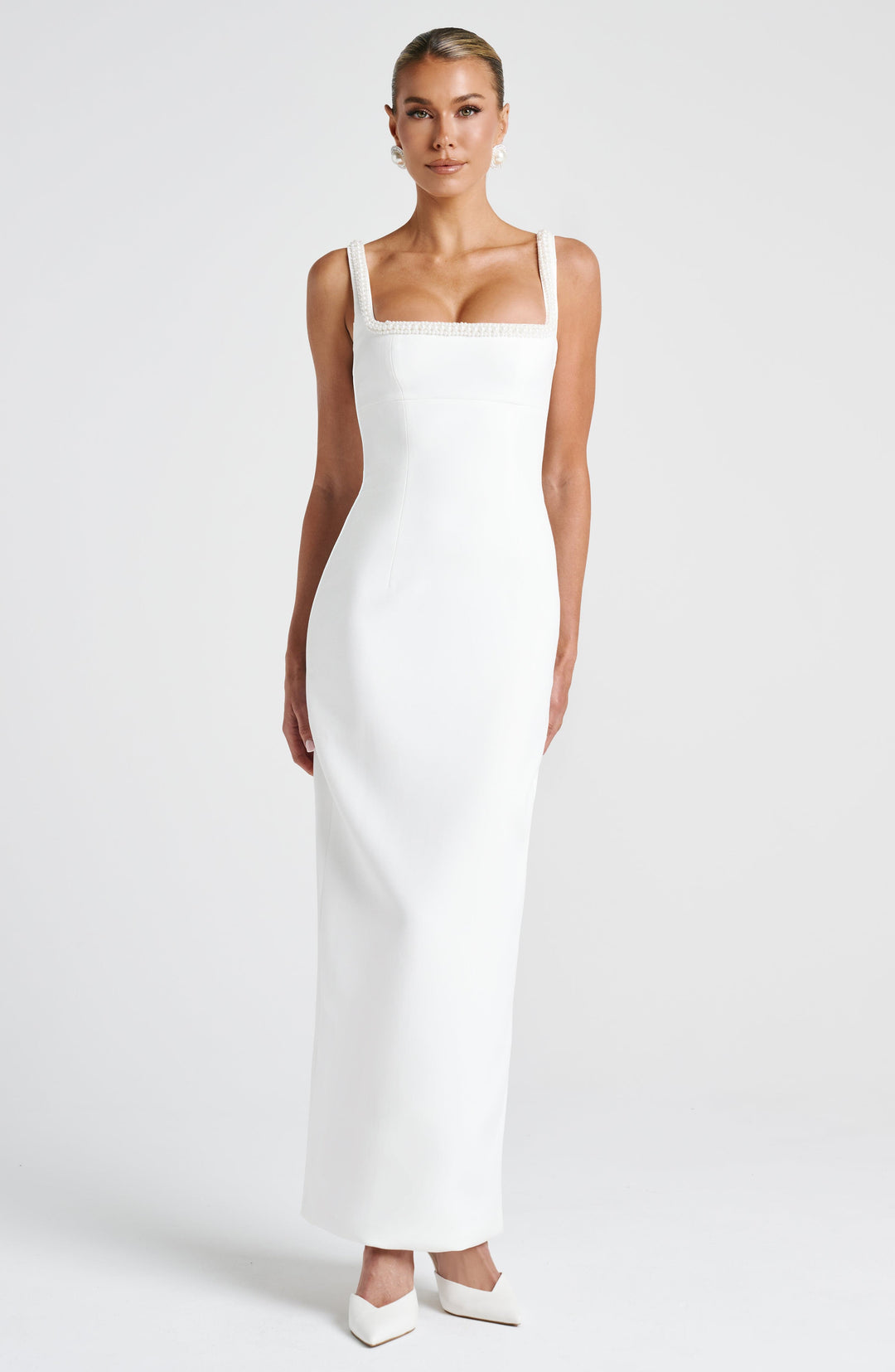 Ines Vestido Comprido — Marfim