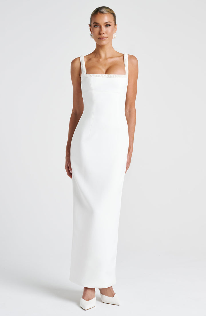 Ines Vestido Comprido — Marfim