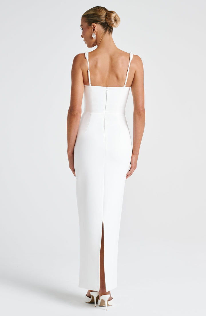 Ines Vestido Comprido — Marfim