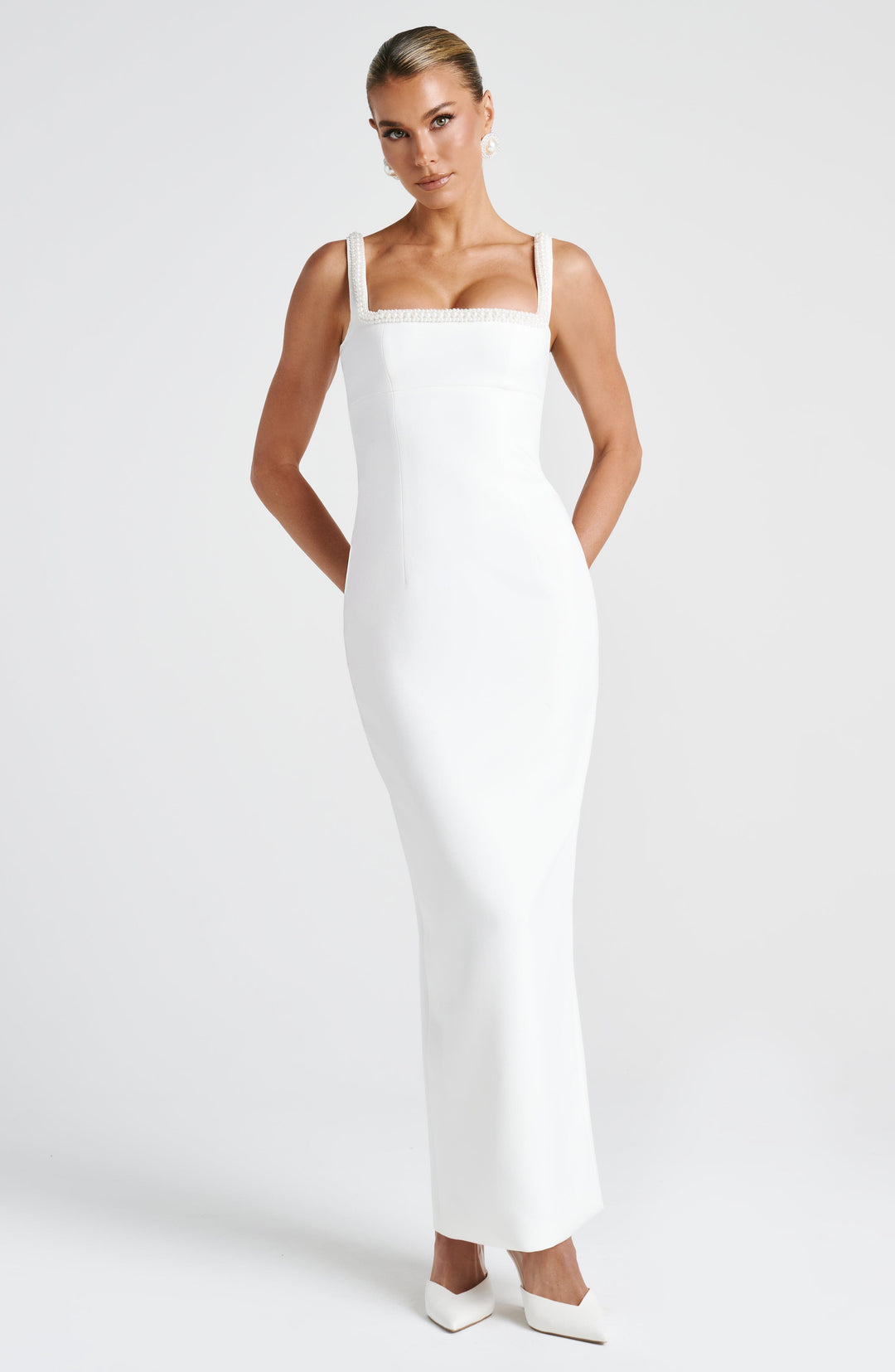 Ines Vestido Comprido — Marfim