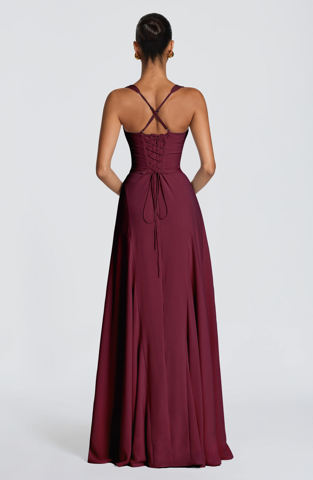 Irie Vestido Comprido — Vermelho Cereja Lacado