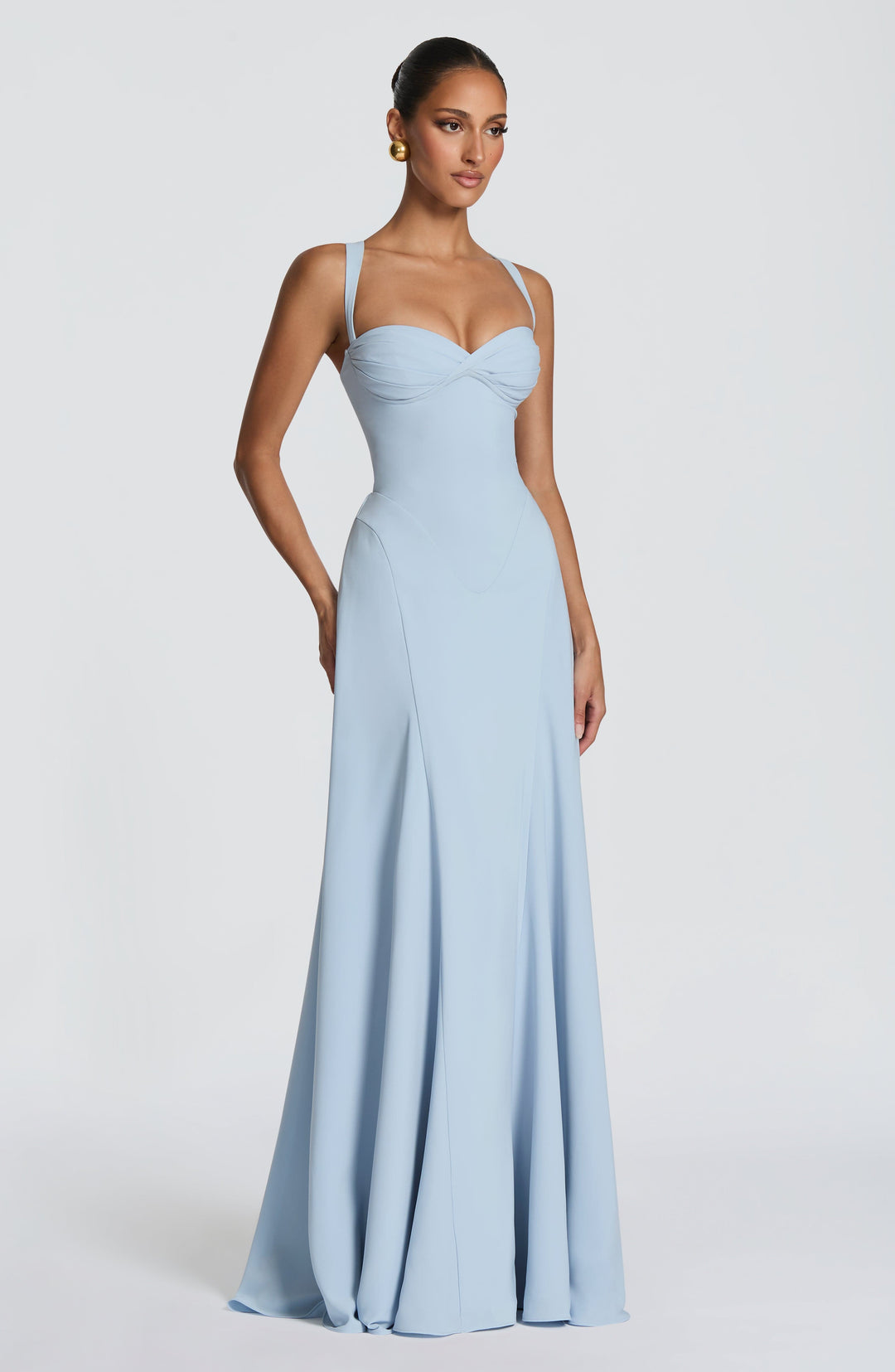 Irie Vestido Comprido — Azul Glaciar