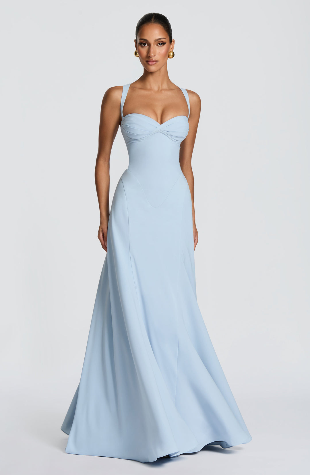 Irie Vestido Comprido — Azul Glaciar