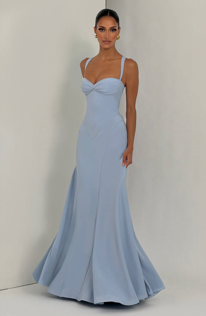 Irie Vestido Comprido — Azul Glaciar