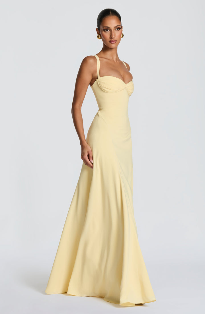Irie Vestido Comprido — Amarelo Limão