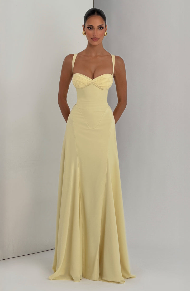 Irie Vestido Comprido — Amarelo Limão