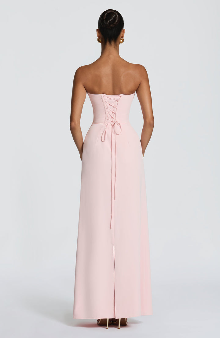 Irmina Vestido Comprido — Rosa Blush