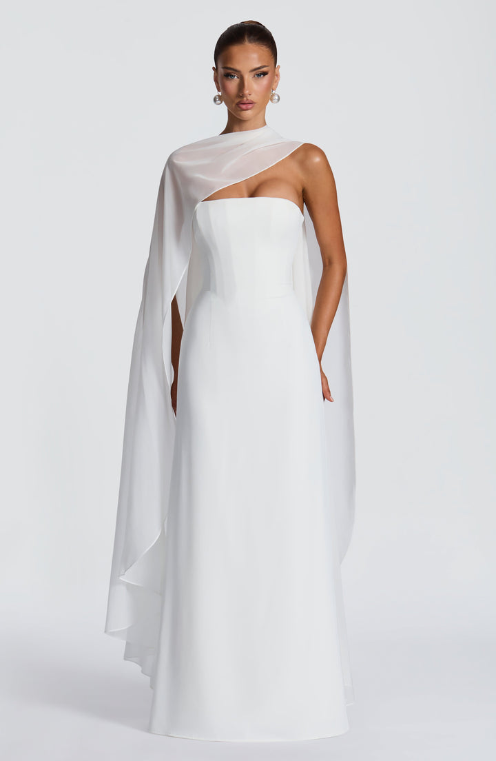 Irmina Vestido Comprido — Marfim