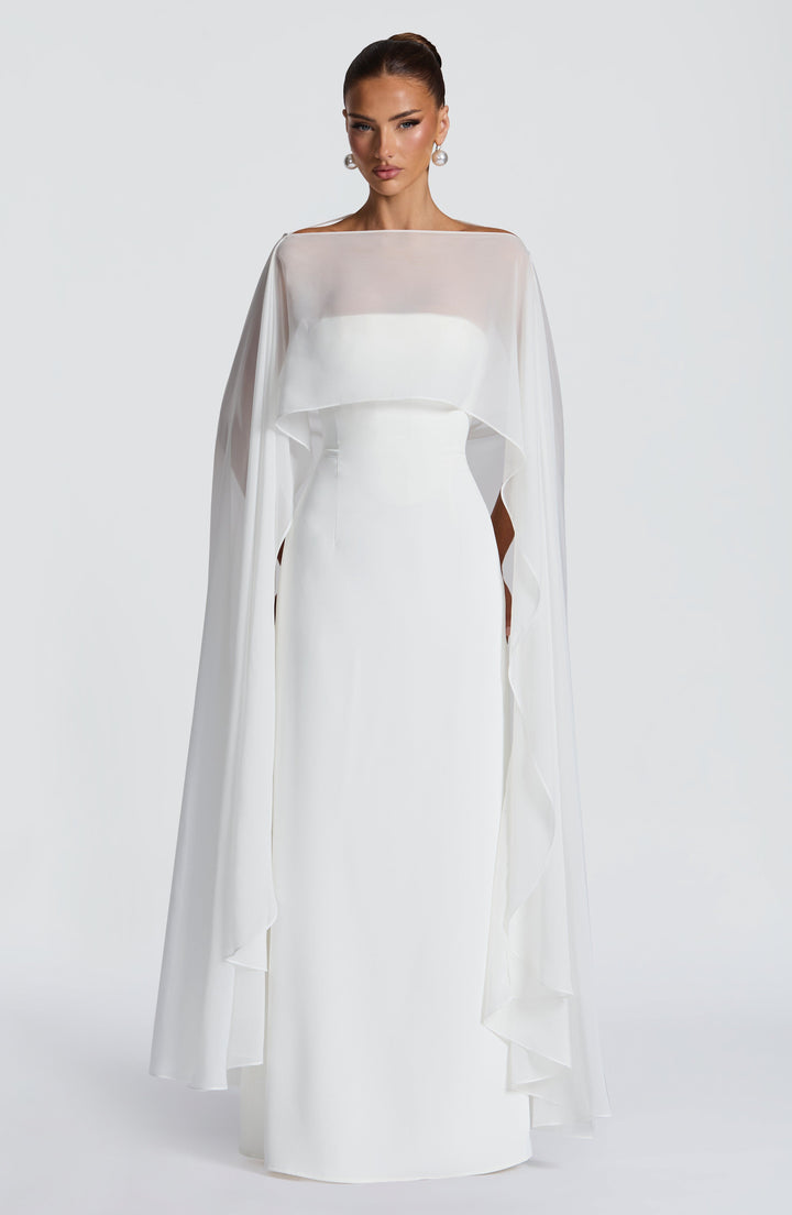 Irmina Vestido Comprido — Marfim