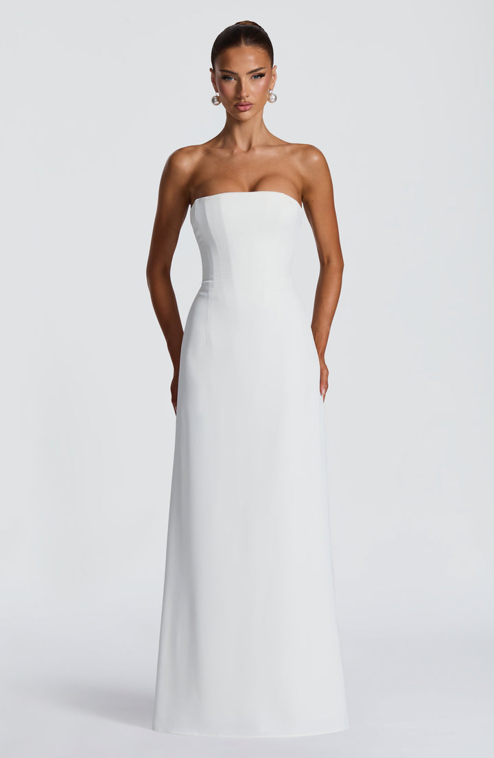Irmina Vestido Comprido — Marfim
