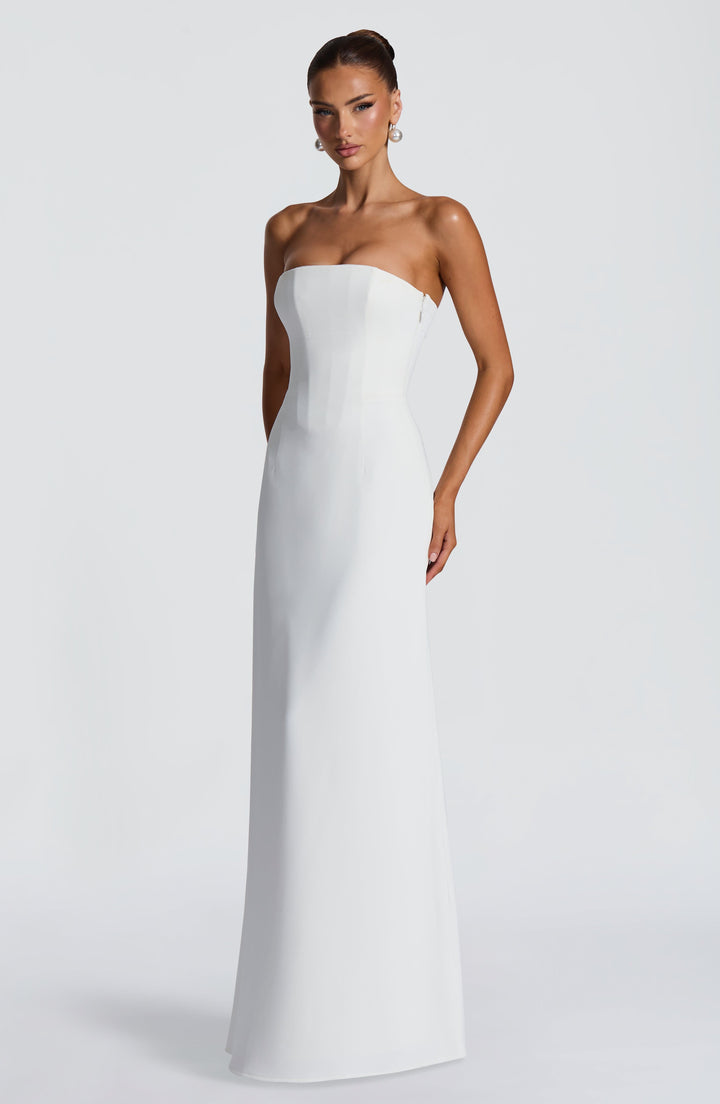Irmina Vestido Comprido — Marfim