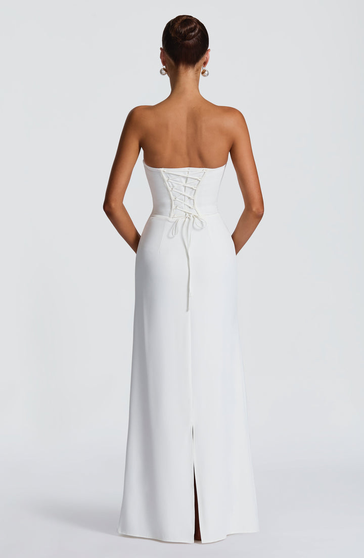 Irmina Vestido Comprido — Marfim