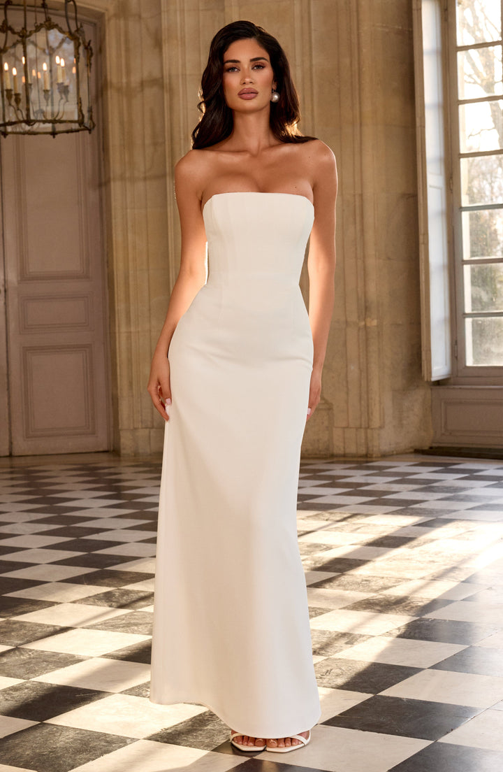 Irmina Vestido Comprido — Marfim