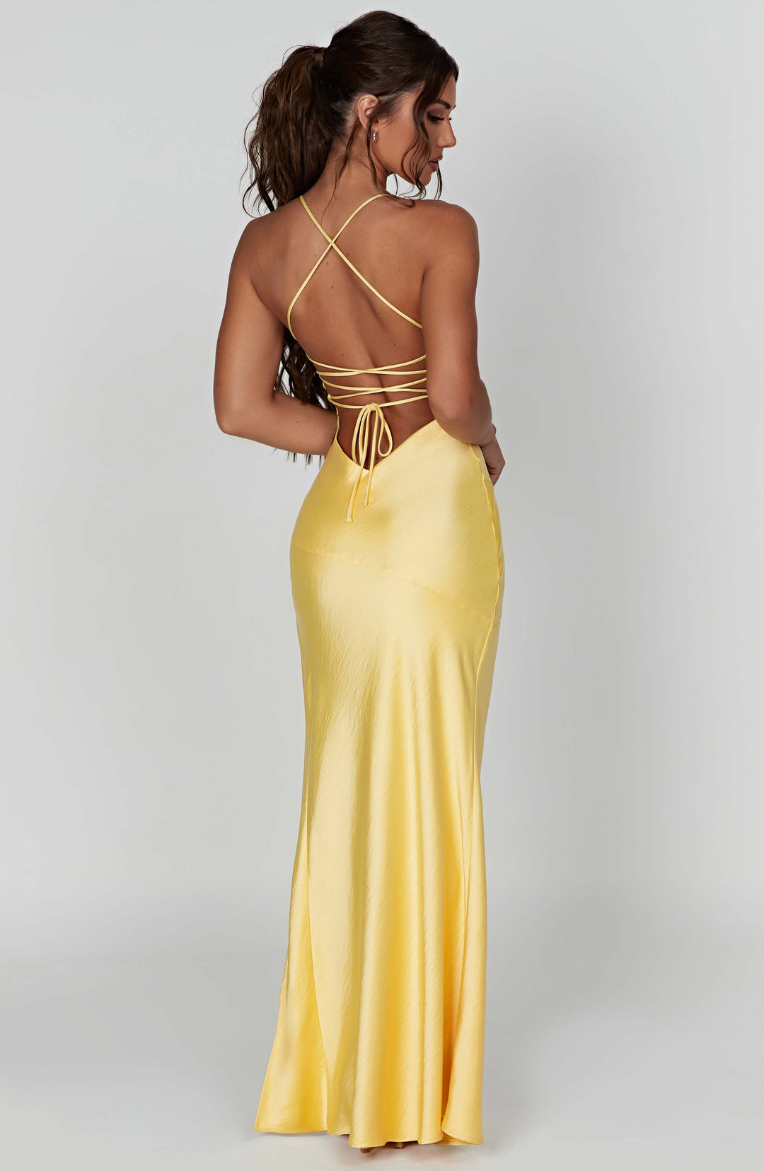 Isobel Vestido Comprido — Amarelo Limão