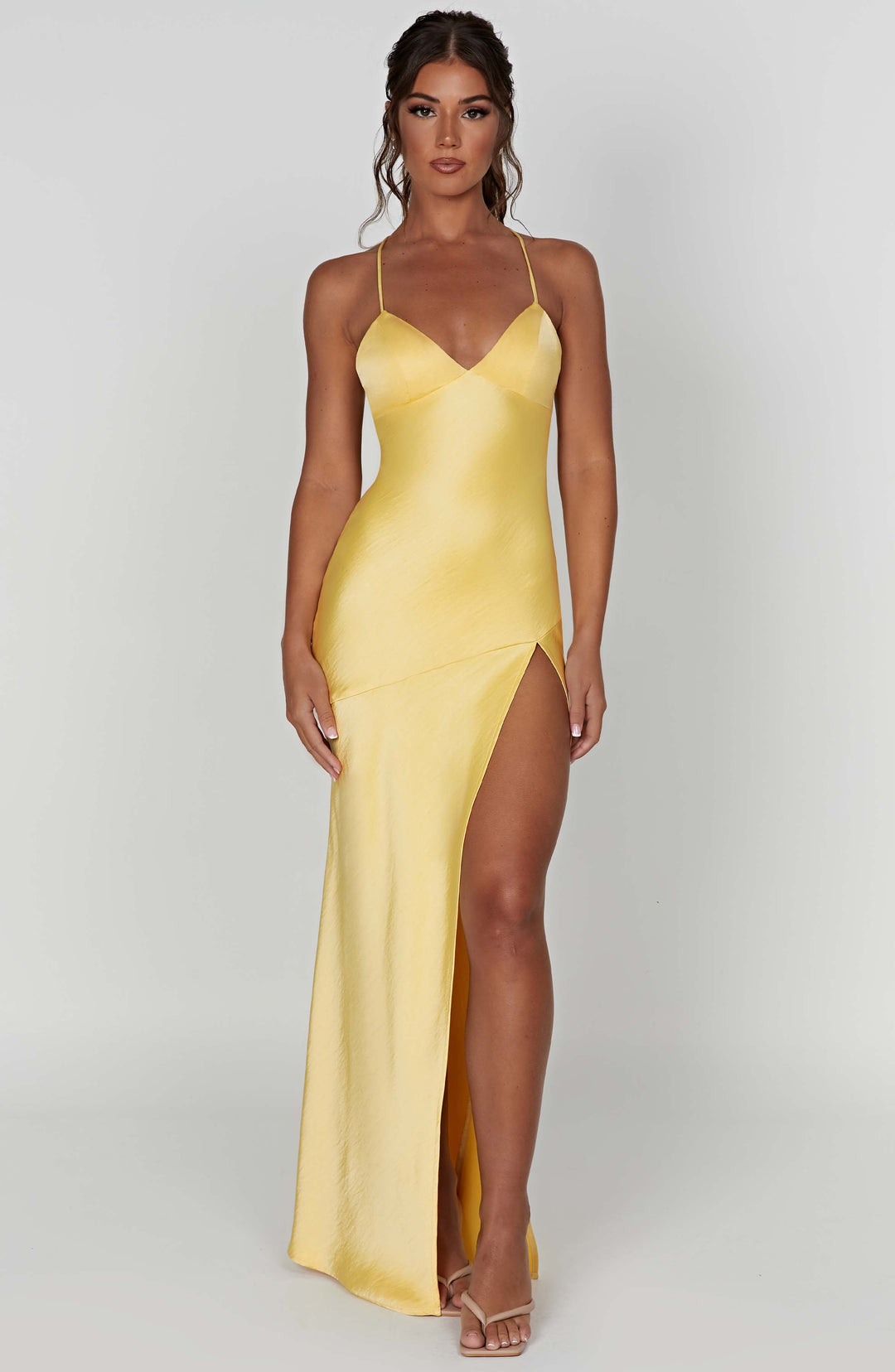 Isobel Vestido Comprido — Amarelo Limão