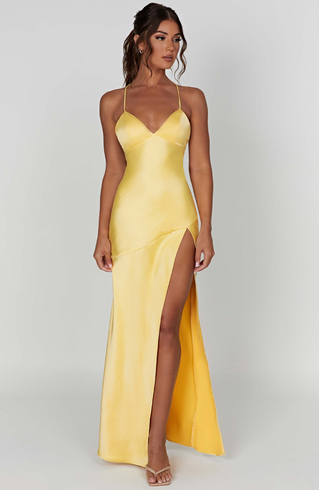 Isobel Vestido Comprido — Amarelo Limão