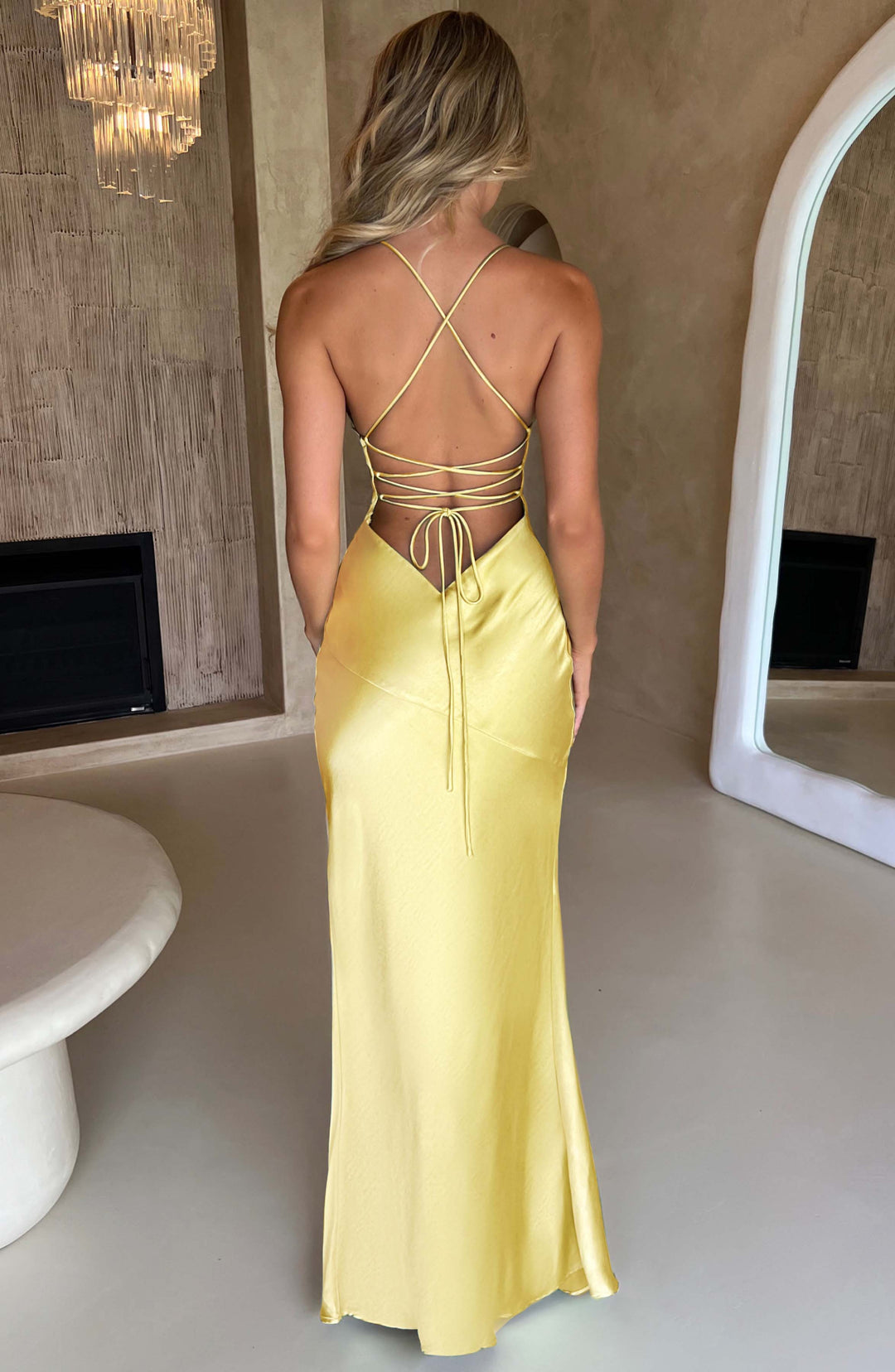 Isobel Vestido Comprido — Amarelo Limão
