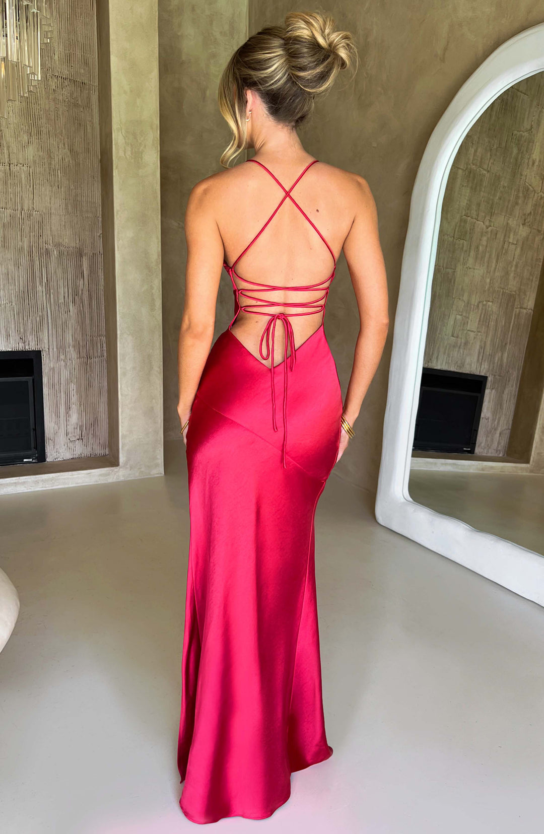 Isobel Vestido Comprido — Vermelho