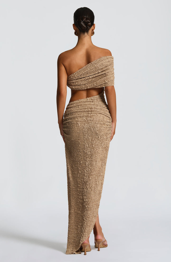Laverna Midi Dress — Bege