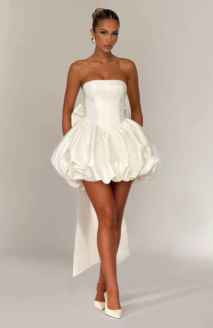 Lotus Mini Dress - Ivory