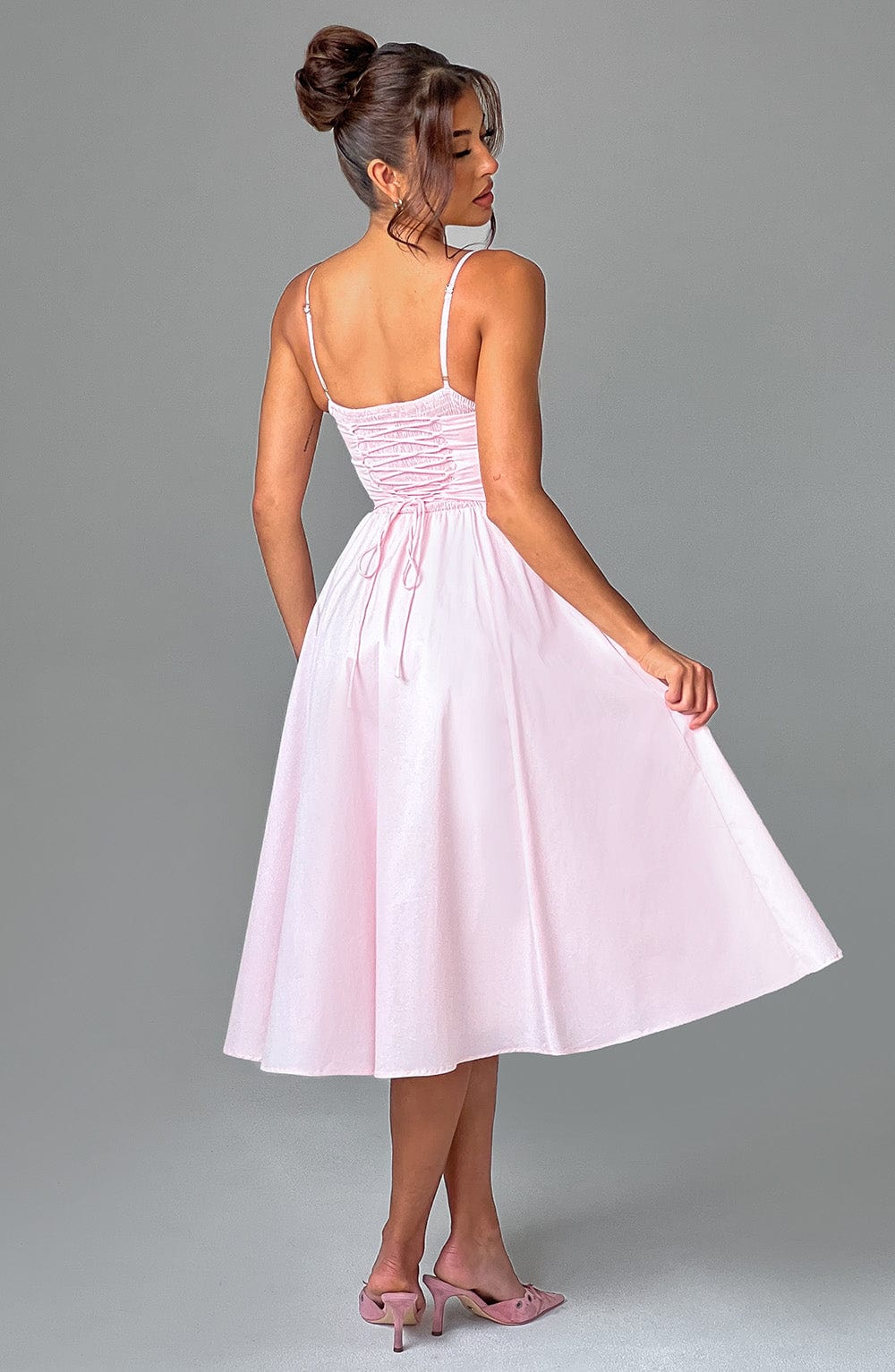 Mariella Midi Dress — Rosa Blush